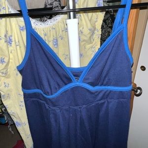 Beautiful blue mini/midi dress can be worn out or in!!